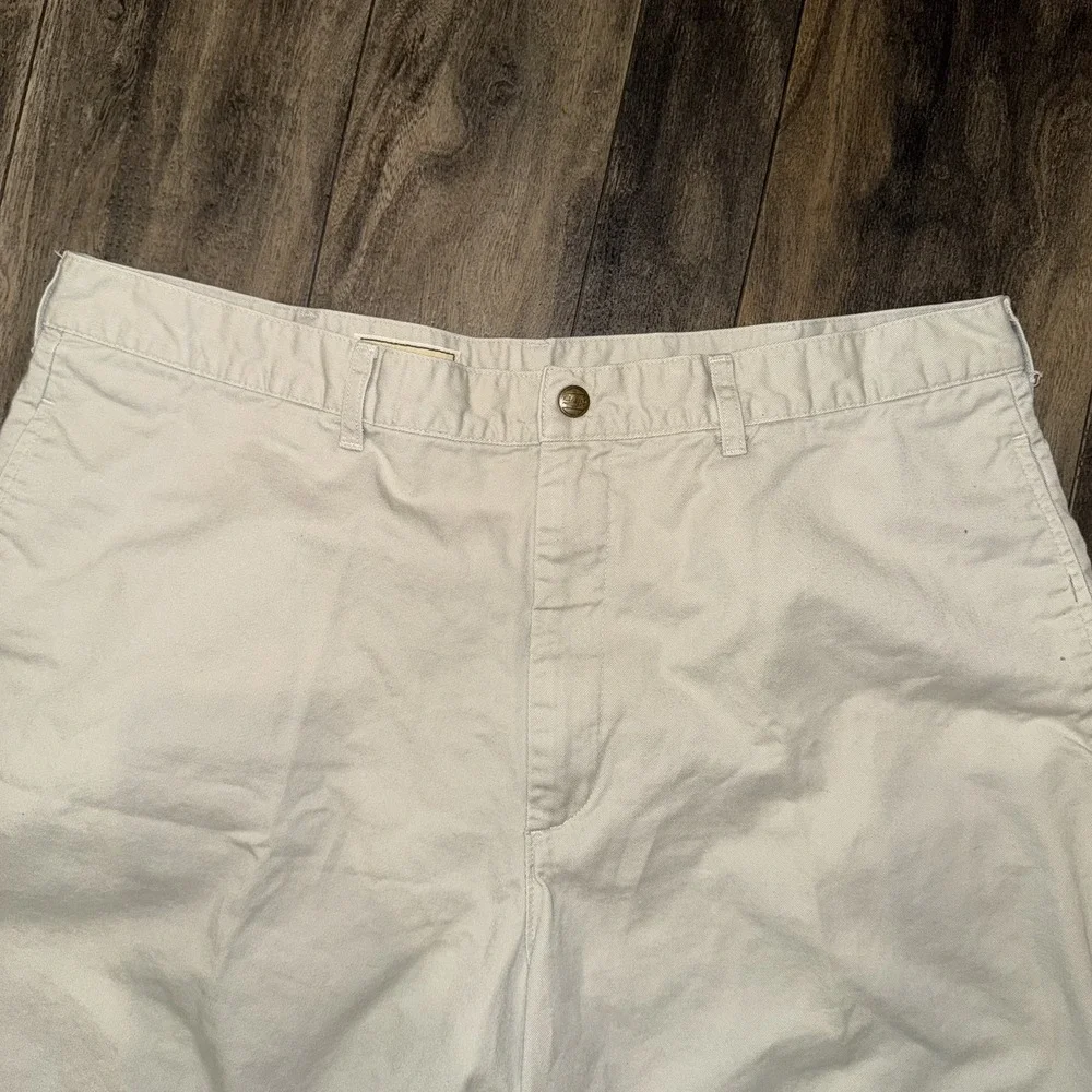 L.L.Bean Men's‎ Beige 100% Cotton Chino Shorts Size 38W x 7.5